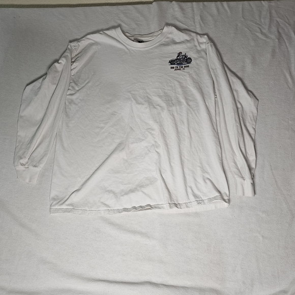 Hanes White Long Sleeve Men's XL. Tee with Graphic - Picture 1 of 4